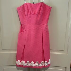 Fun Pink Strapless Lilly Pulitzer dress!